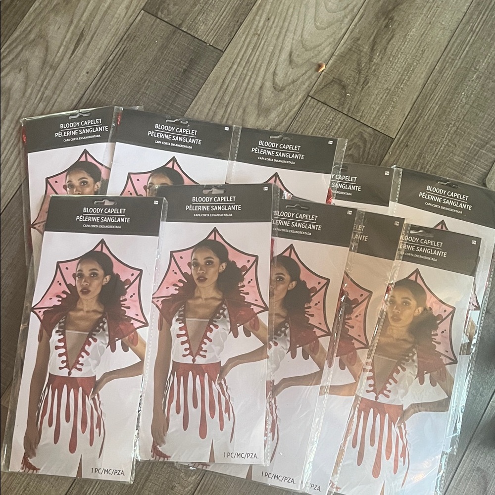 Lot of 10 Bloody  Capelet Costume Accessory